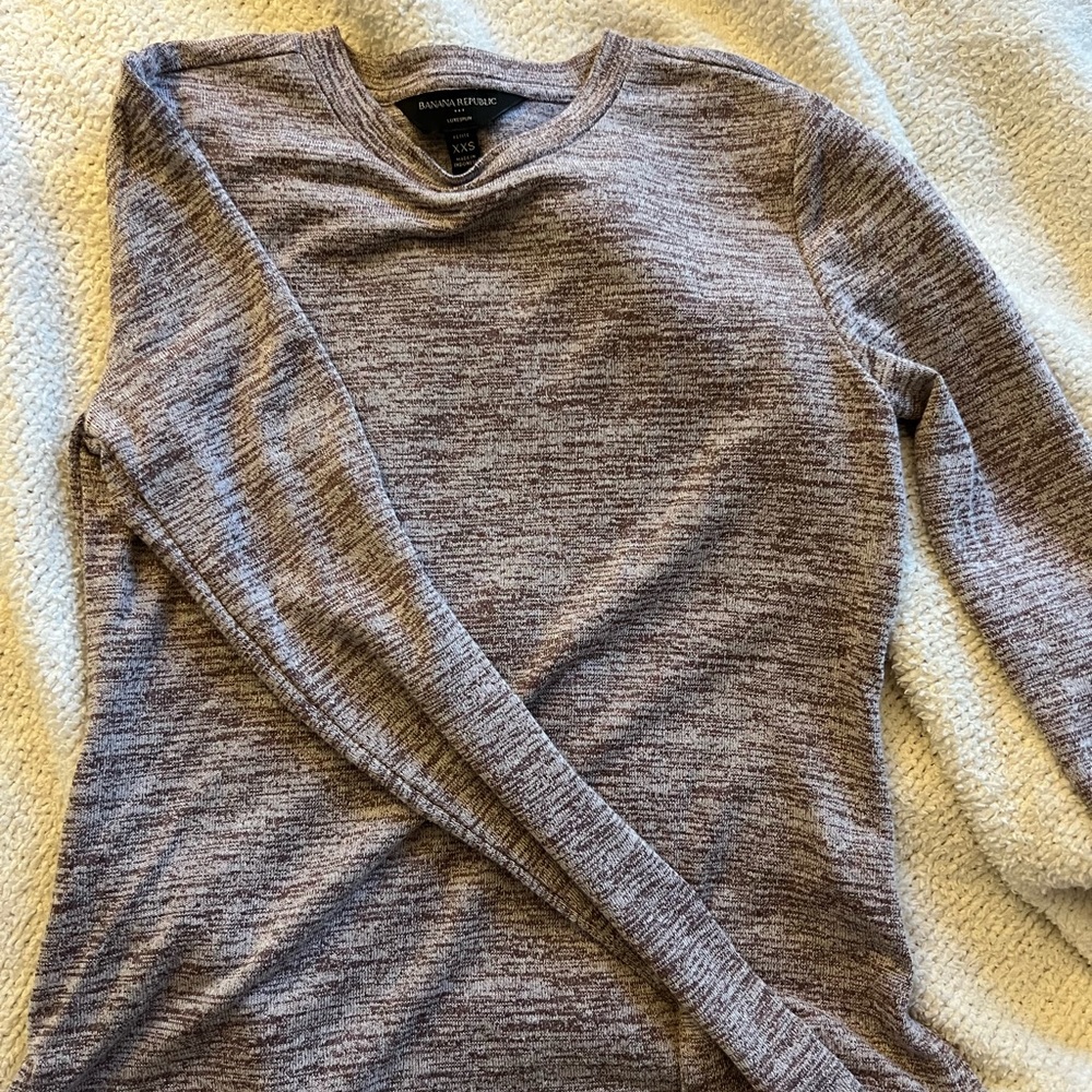 Banana Republic petite xxs luxespun long sleeve womens shirt